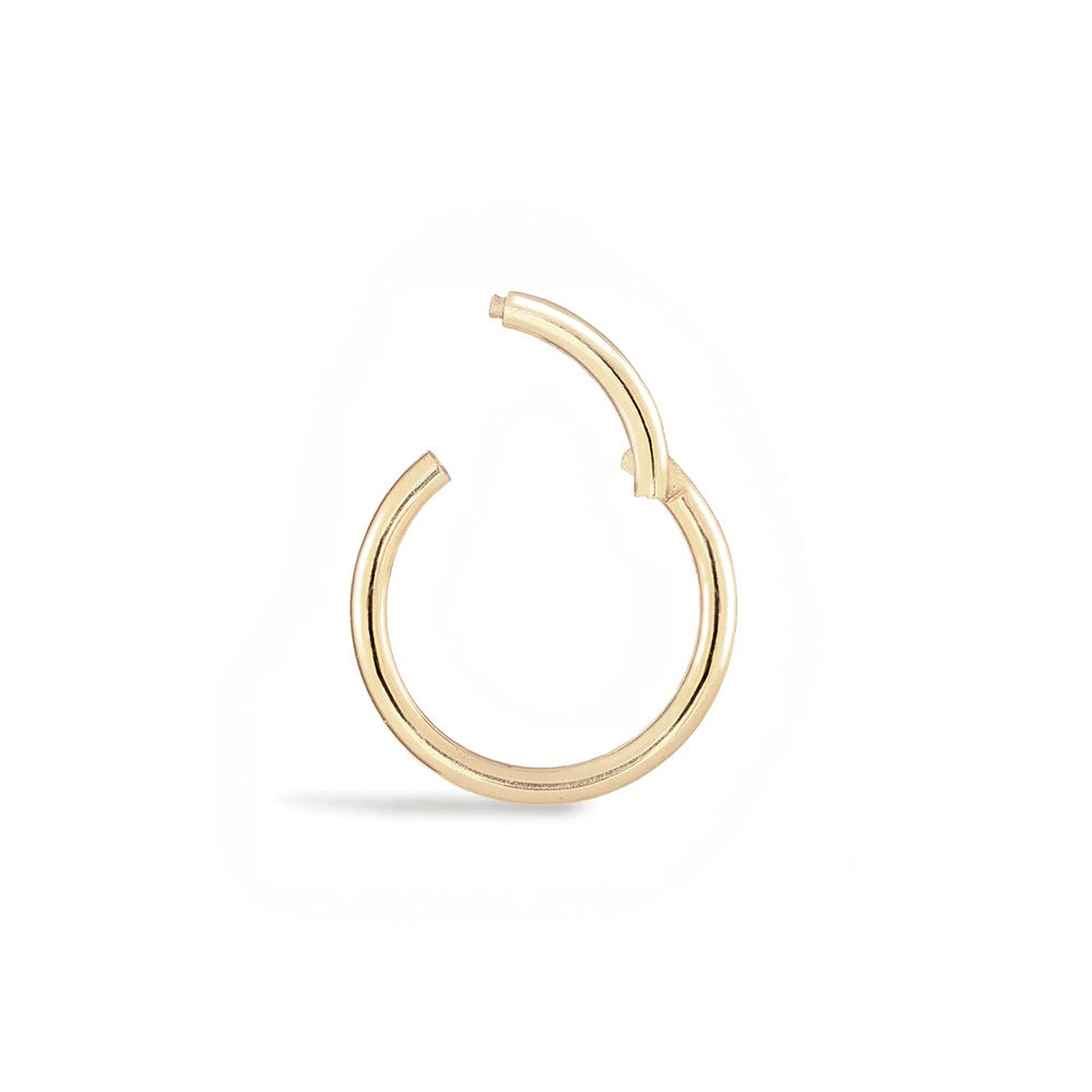 S925Pure Silver Minimalist Ear Bone Stud Ear Jewelry Ear Bone Clip Ear Cartilage Piercing Nose Ring Pure Silver