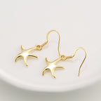 E0757 Summer Vacation Style Starfish Ear Hooks Women's Fashion Five-Pointed Star Earrings