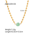 Pearl Stainless Steel Necklace in Gold-Tone featuring pearl and a gold-tone finish
