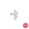 Heart Stud 925 Sterling Silver Earrings — decorative detail — jewelry finish and design detail