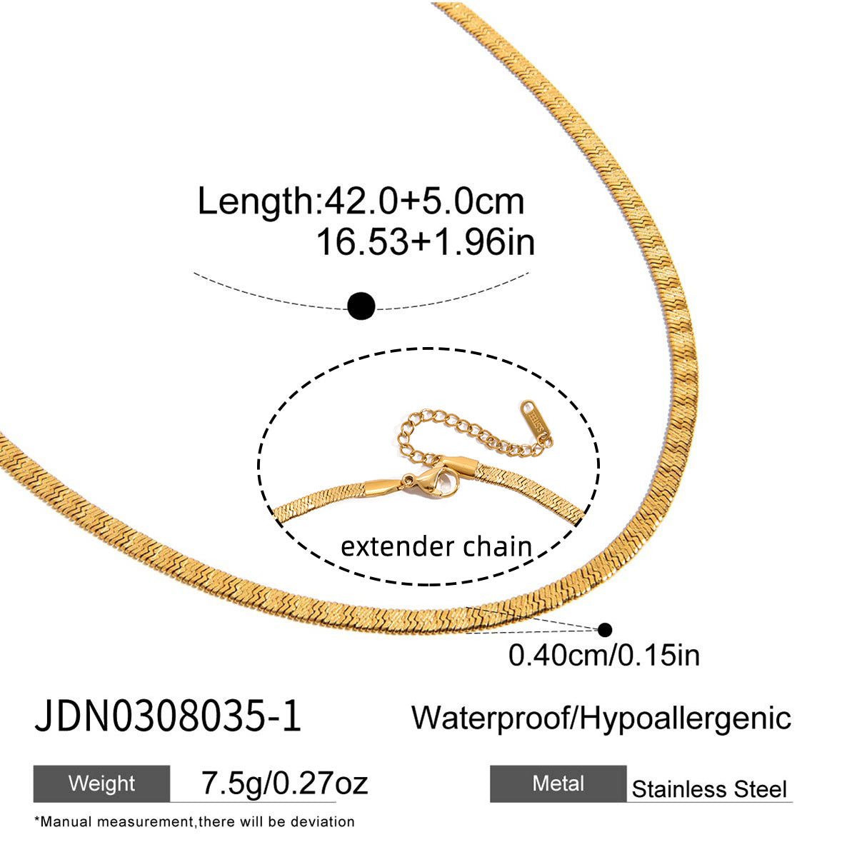 Trendy Retro Simple Personality Gold-Plated Minimalist Multi-Layer Necklace for Women Collarbone Chain