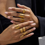 Wing Ring Non-Fading Jewelry Stainless Steel Accessories for Women Ring