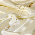 Gold-Plated Brass Shell Necklace for private-label fashion jewelry buyers