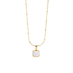 Gold-Plated Brass Shell Necklace with gold-tone brass construction