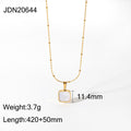 Gold-Plated Brass Shell Necklace styled for independent jewelry boutiques