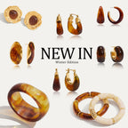 Resin Stainless Steel Bracelet in Gold-Tone for boutique wholesale jewelry collections
