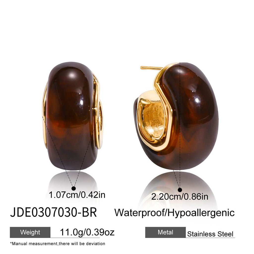 Resin Stainless Steel Bracelet in Gold-Tone offered for wholesale and private-label sourcing