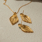 Stainless Steel Necklace in Gold-Tone — Modern Classic in a gold-tone stainless steel finish