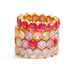 Gold-Tone Stainless Steel Ring with Cubic Zirconia Detail for private-label fashion jewelry buyers