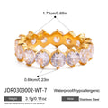 Gold-Plated Stainless Steel Ring with Cubic Zirconia Detail — jewelry construction