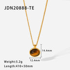 18K Gold-Tone Stainless Steel Cubic Zirconia Vintage Pendant Necklace for curated everyday jewelry assortments
